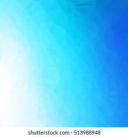 Blue Polygonal Mosaic Background, Creative Design Templates