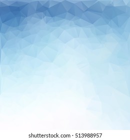 Blue Polygonal Mosaic Background, Creative Design Templates