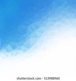 Blue Polygonal Mosaic Background, Creative Design Templates