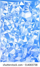 Blue Polygonal Mosaic Background, Creative Design Templates