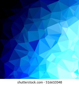 Blue Polygonal Mosaic Background, Creative Design Templates