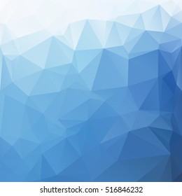 Blue Polygonal Mosaic Background, Creative Design Templates