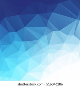 Blue Polygonal Mosaic Background, Creative Design Templates