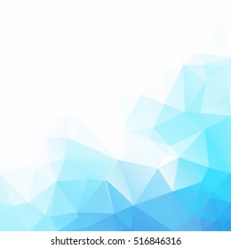 Blue Polygonal Mosaic Background, Creative Design Templates