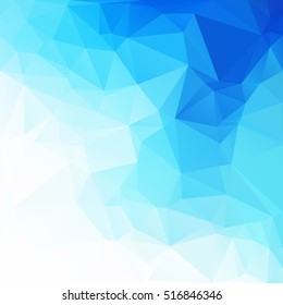 Blue Polygonal Mosaic Background, Creative Design Templates