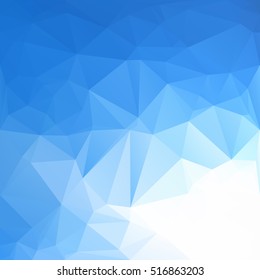 Blue Polygonal Mosaic Background, Creative Design Templates
