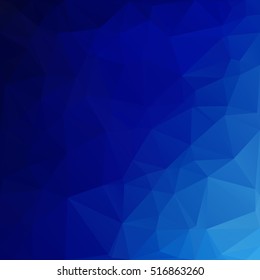 Blue Polygonal Mosaic Background, Creative Design Templates