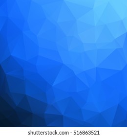 Blue Polygonal Mosaic Background, Creative Design Templates