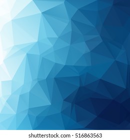 Blue Polygonal Mosaic Background, Creative Design Templates