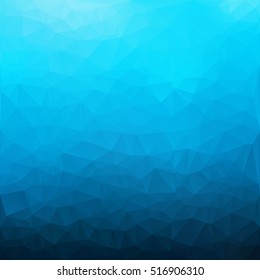 Blue Polygonal Mosaic Background, Creative Design Templates