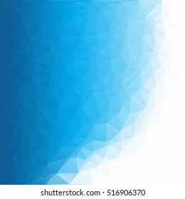 Blue Polygonal Mosaic Background, Creative Design Templates