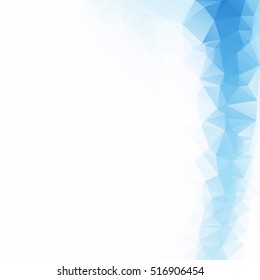 Blue Polygonal Mosaic Background, Creative Design Templates