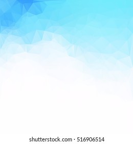 Blue Polygonal Mosaic Background, Creative Design Templates