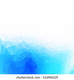 Blue Polygonal Mosaic Background, Creative Design Templates