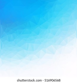 Blue Polygonal Mosaic Background, Creative Design Templates