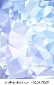 Blue Polygonal Mosaic Background, Creative Design Templates