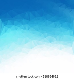 Blue Polygonal Mosaic Background, Creative Design Templates