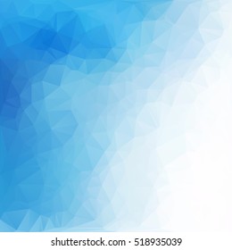 Blue Polygonal Mosaic Background, Creative Design Templates