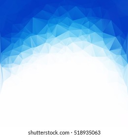 Blue Polygonal Mosaic Background, Creative Design Templates