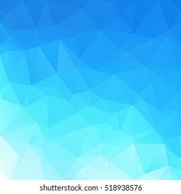 Blue Polygonal Mosaic Background, Creative Design Templates