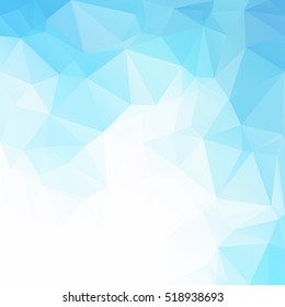 Blue Polygonal Mosaic Background, Creative Design Templates