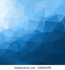Blue Polygonal Mosaic Background, Creative Design Templates