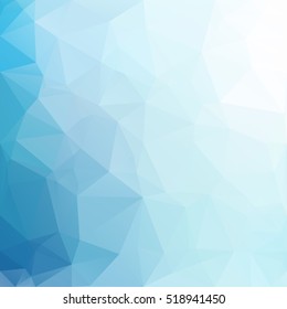 Blue Polygonal Mosaic Background, Creative Design Templates