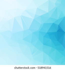 Blue Polygonal Mosaic Background, Creative Design Templates