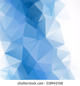 Blue Polygonal Mosaic Background, Creative Design Templates