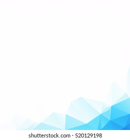 Blue Polygonal Mosaic Background, Creative Design Templates