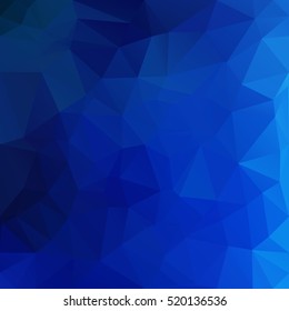 Blue Polygonal Mosaic Background, Creative Design Templates
