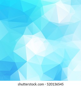 Blue Polygonal Mosaic Background, Creative Design Templates