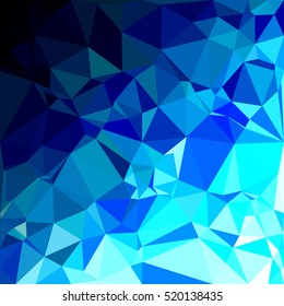 Blue Polygonal Mosaic Background, Creative Design Templates