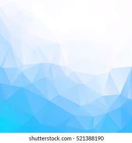 Blue Polygonal Mosaic Background, Creative Design Templates