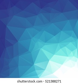Blue Polygonal Mosaic Background, Creative Design Templates