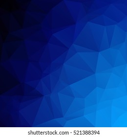 Blue Polygonal Mosaic Background, Creative Design Templates