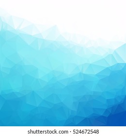 Fondo de mosaico poligonal azul, Plantillas de diseño creativo