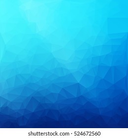 Blue Polygonal Mosaic Background, Creative Design Templates