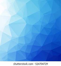 Blue Polygonal Mosaic Background, Creative Design Templates