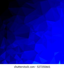 Blue Polygonal Mosaic Background, Creative Design Templates