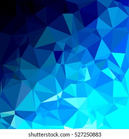 Blue Polygonal Mosaic Background, Creative Design Templates