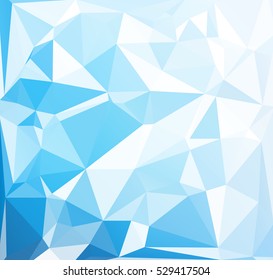 Blue Polygonal Mosaic Background, Creative Design Templates