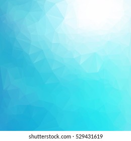 Blue Polygonal Mosaic Background, Creative Design Templates