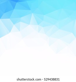Blue Polygonal Mosaic Background, Creative Design Templates