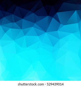 Blue Polygonal Mosaic Background, Creative Design Templates
