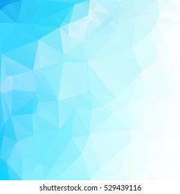 Blue Polygonal Mosaic Background, Creative Design Templates