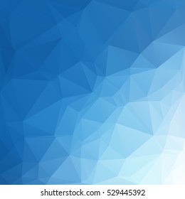 Blue Polygonal Mosaic Background, Creative Design Templates