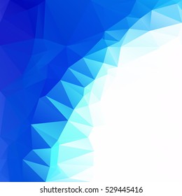 Blue Polygonal Mosaic Background, Creative Design Templates