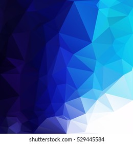 Blue Polygonal Mosaic Background, Creative Design Templates
