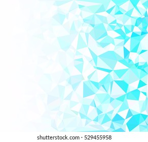 Blue Polygonal Mosaic Background, Creative Design Templates